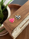 checkered hearts