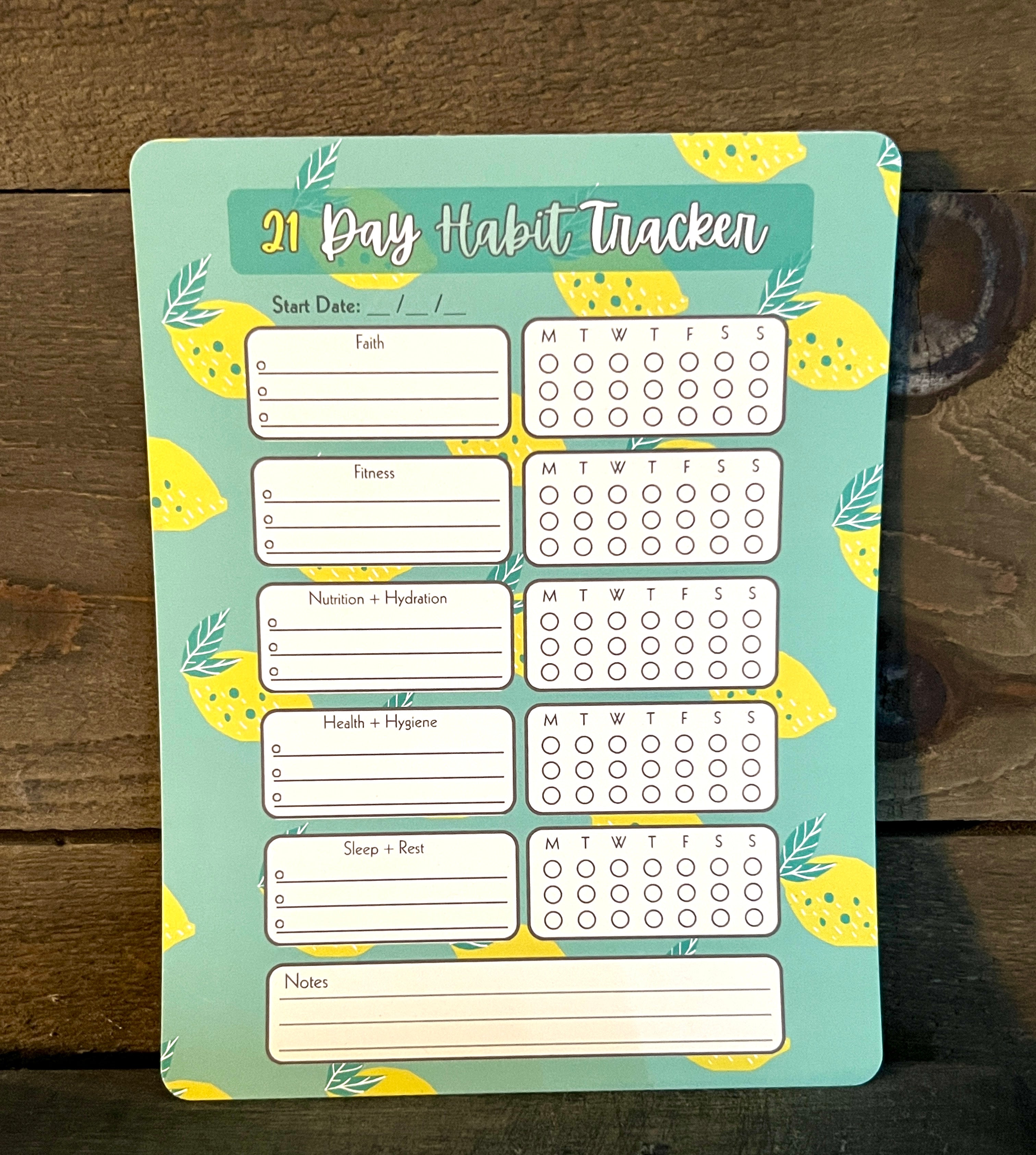 21 day habit tracker