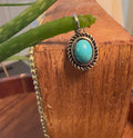 turquoise oval