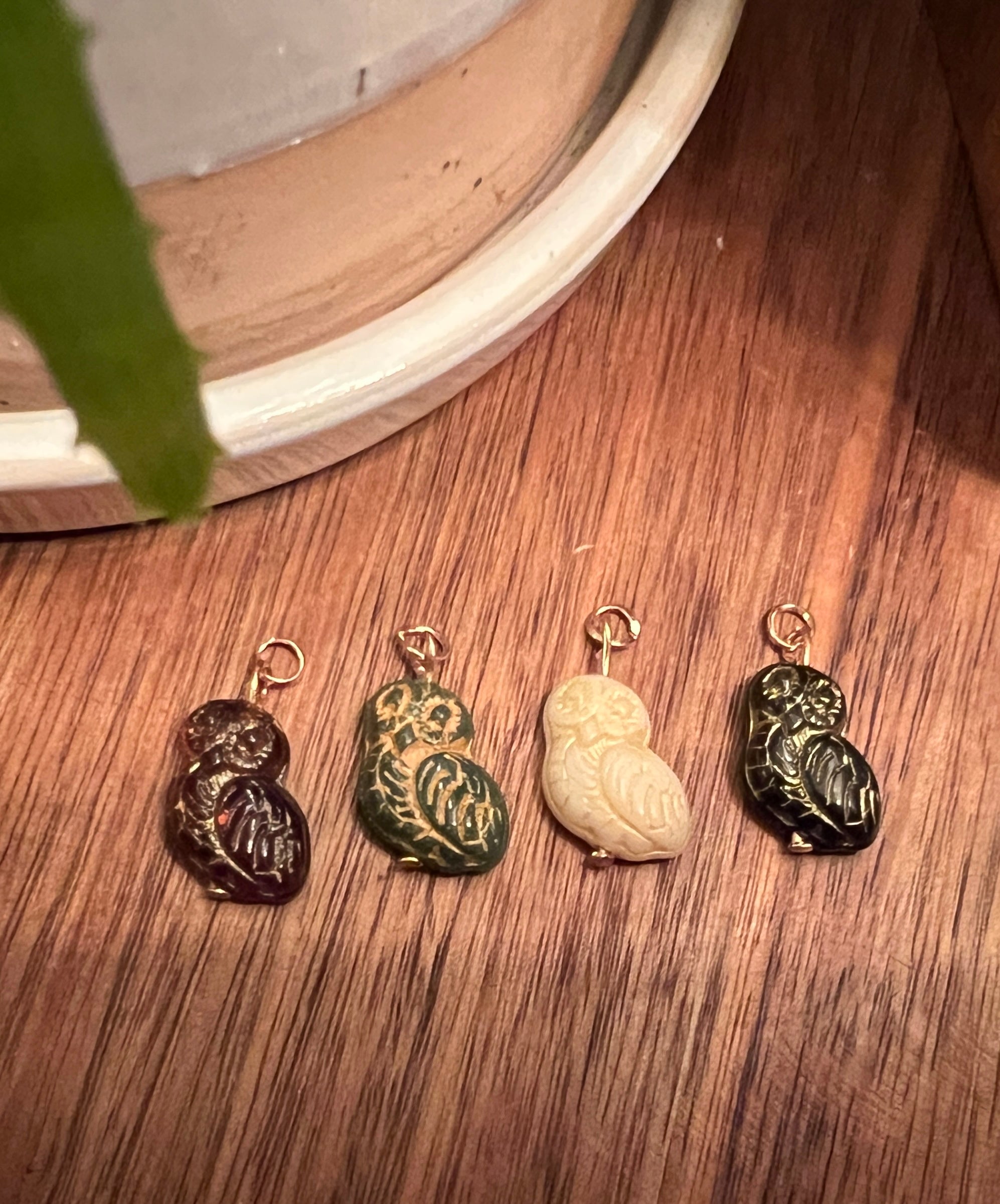 engraved owls